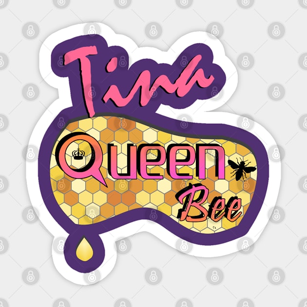 Tina Queen Bee Sticker by  EnergyProjections